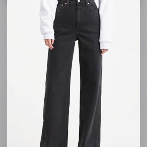 Anthropologie Idra Gray Wide Leg Jeans NWT - Picture 1 of 7